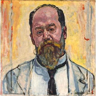 Ferdinand Hodler - Bildnis Mathias Morhardt Portrait Mathias Morhardt