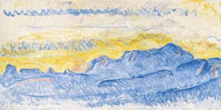 Ferdinand Hodler - Der Mont-Blanc Am Frühen Morgen, 1918