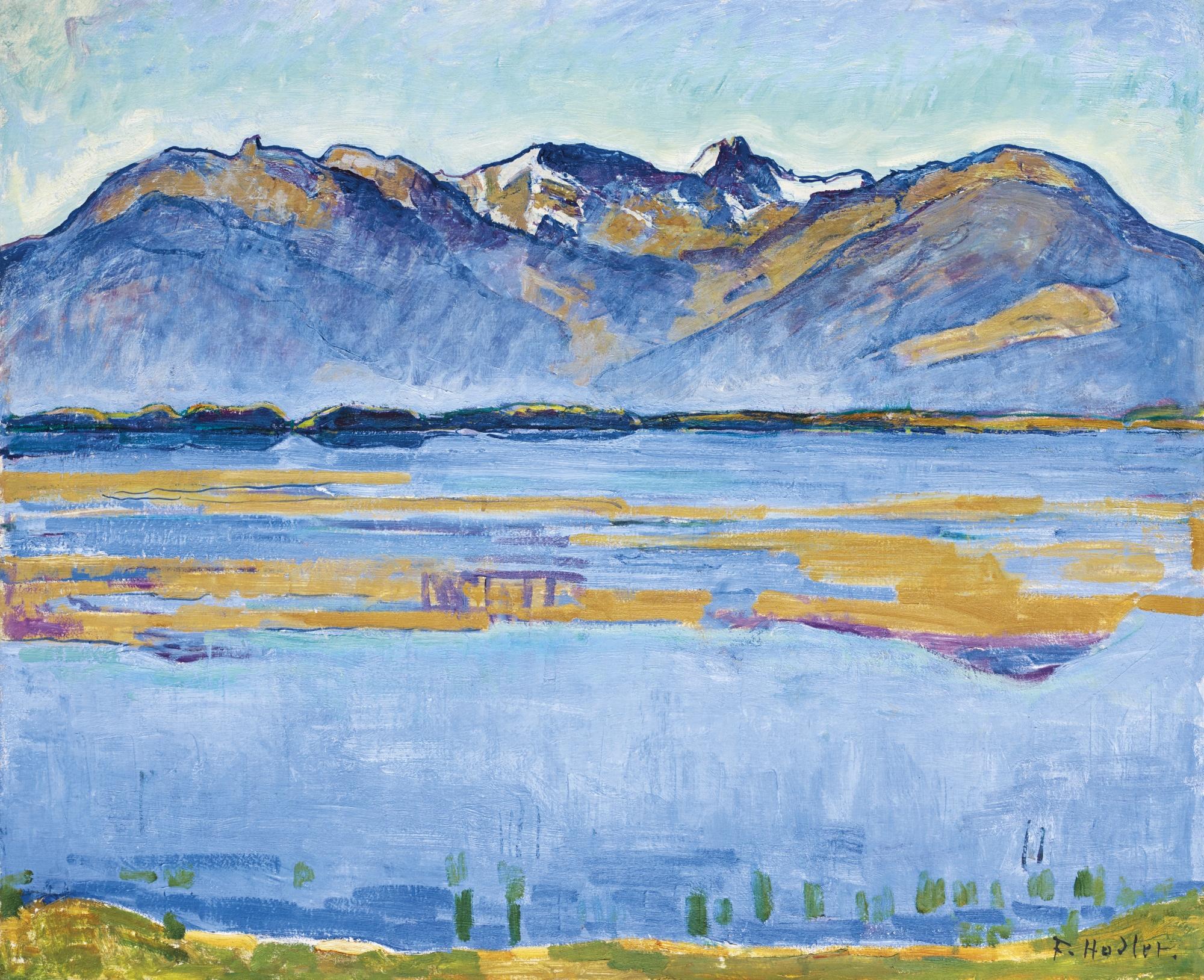Ferdinand Hodler - Montanalandschaft Mit Becs De Bosson Und Vallon De Réchy Montana Landscape With Becs De Bosson And Vallon De Réchy