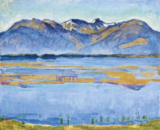 Ferdinand Hodler - Montanalandschaft Mit Becs De Bosson Und Vallon De Réchy Montana Landscape With Becs De Bosson And Vallon De Réchy