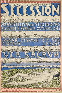 Ferdinand Hodler - Plakat zur XIX. Ausstellung der Wiener Secession (1904), 1903