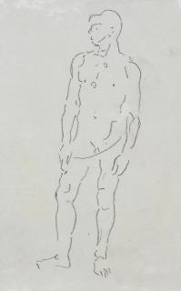 Ferdinand Hodler - Stehender Männerakt