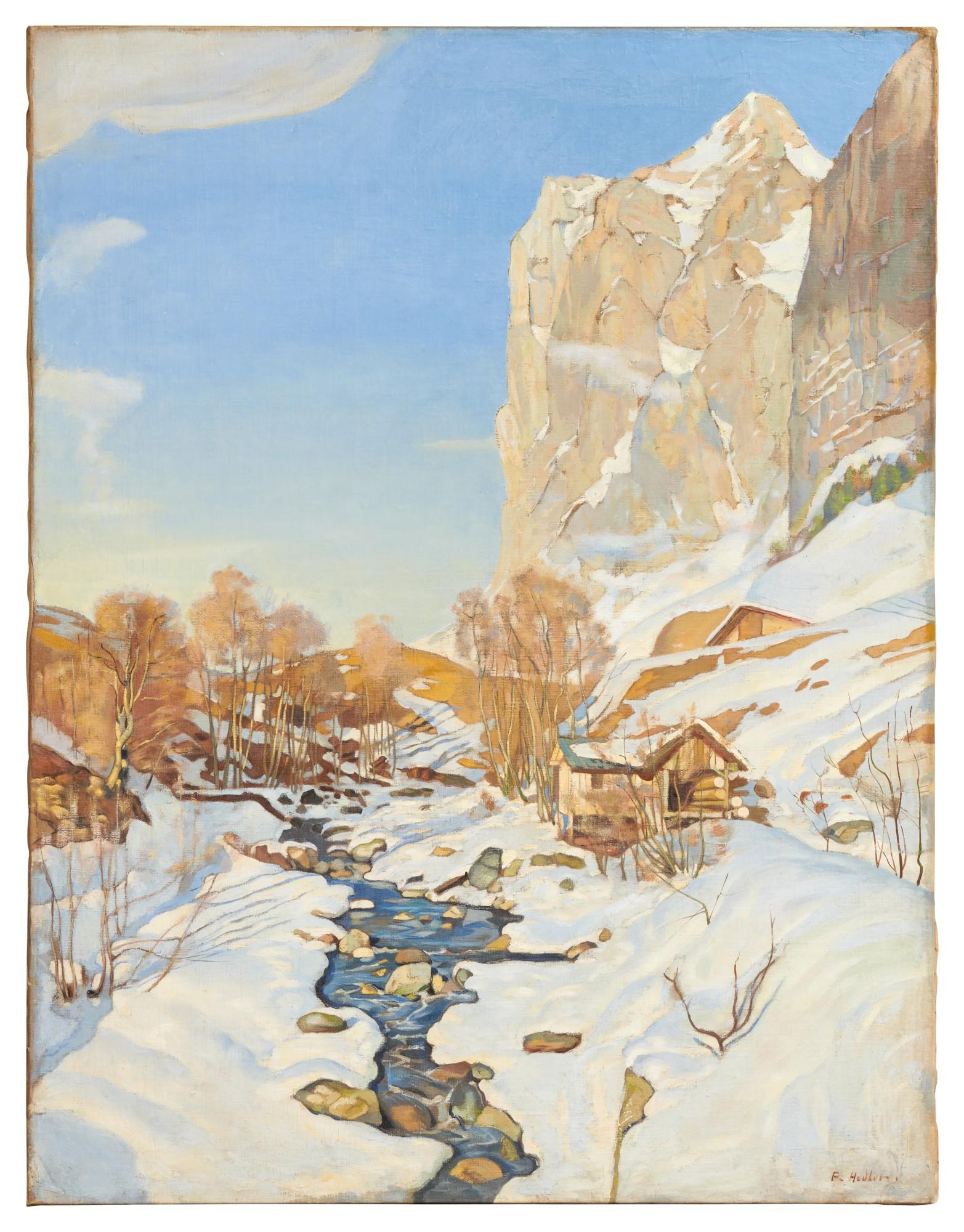 Ferdinand Hodler - Winterlandschaft mit Wetterhorn