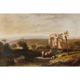 Ferdinand-Joseph-Bernard Marinus - Souvenir D\'Egypteferdinand-Joseph-Bernard Marinus ; Memories Of Egypt ; Signed, Dedicated And Dated Lower Right 1864 ; Oil On Canvas