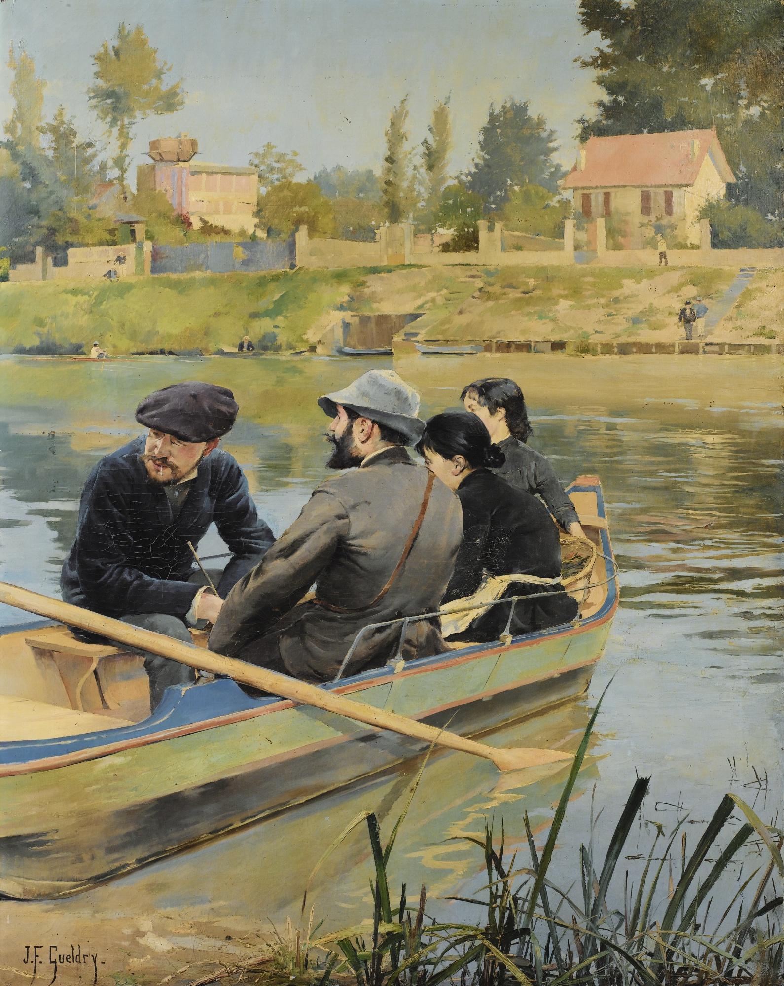 Ferdinand-Joseph Gueldry - The Boaters\' Rest