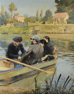 Ferdinand-Joseph Gueldry - The Boaters\' Rest