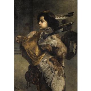 Ferdinand Keller - German jagender Jüngling (Young Hunter)