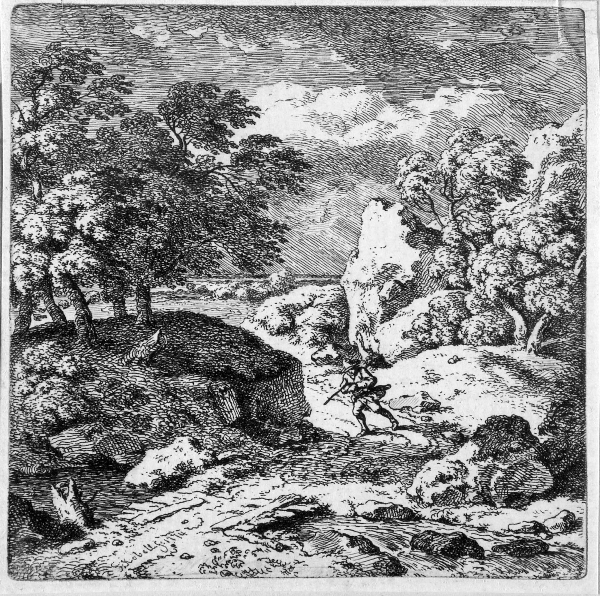 Ferdinand Kobell - 15 Bll: Zwei Landschaftsfolgen.