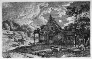 Ferdinand Kobell - 24 Bll.: Verschiedene Landschaften mit Staffage – Genreszenen.