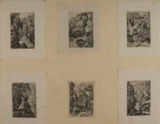 Ferdinand Kobell - Folge von 6 Bll.: Die Cascaden.