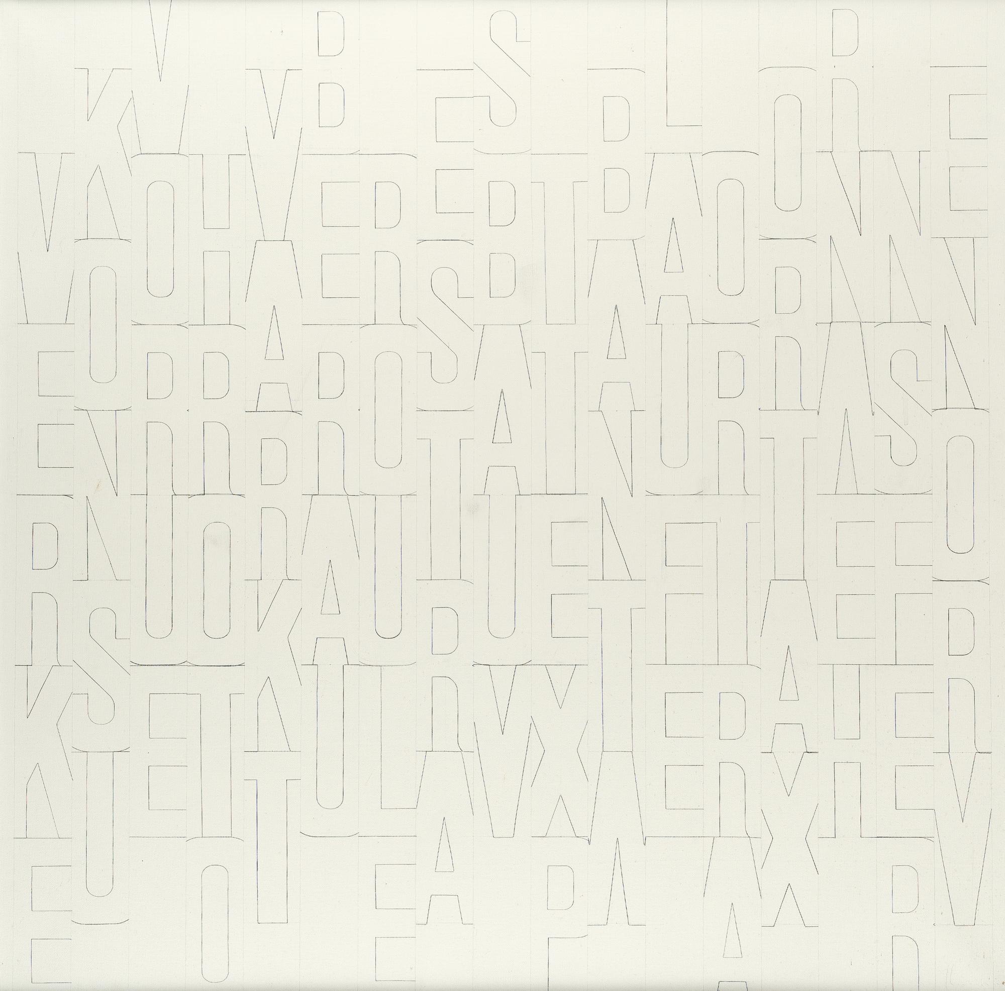 Ferdinand Kriwet - „BLEISTIFT-TEXT Nr. 16“