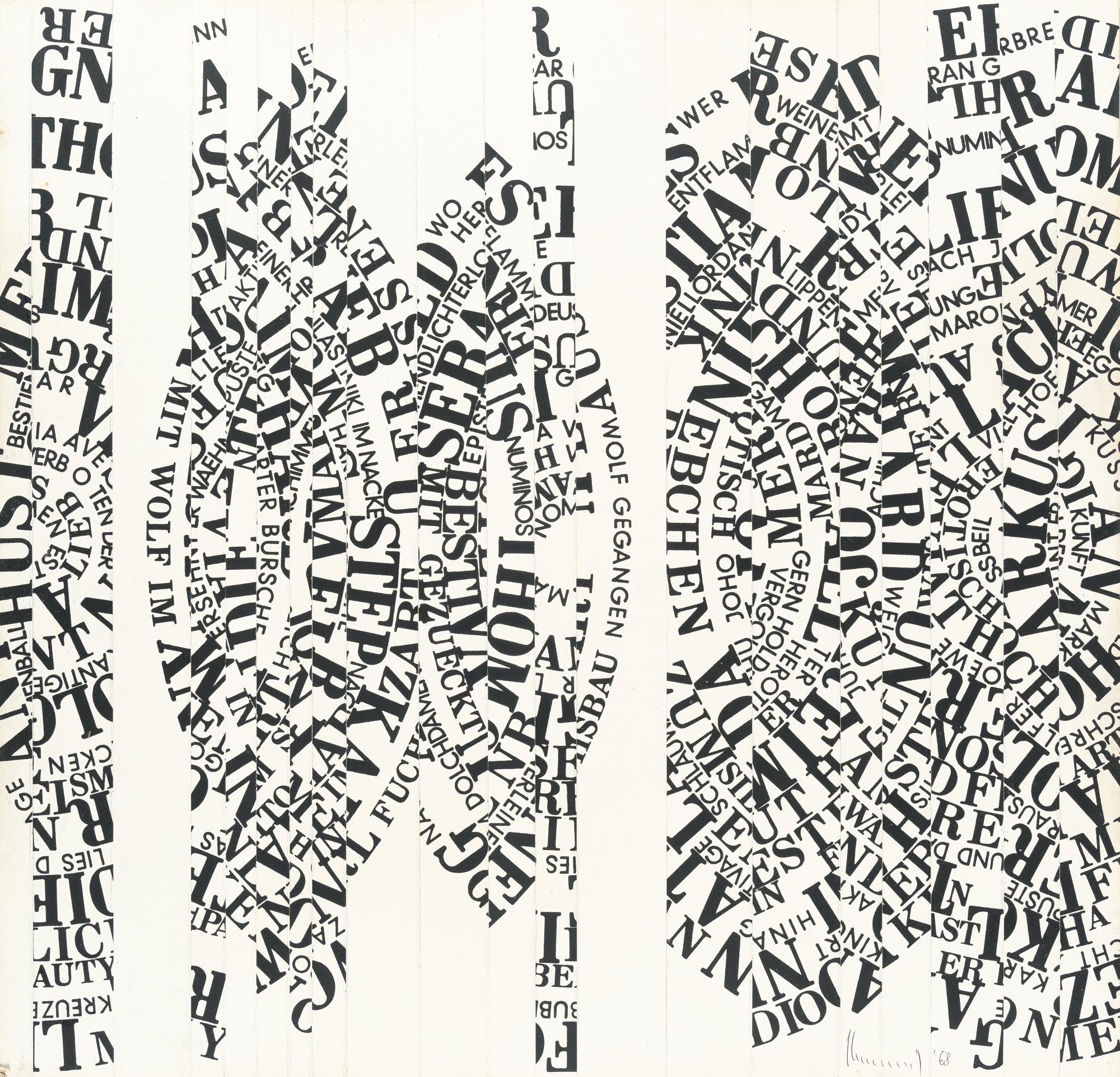 Ferdinand Kriwet - „Collage 19“