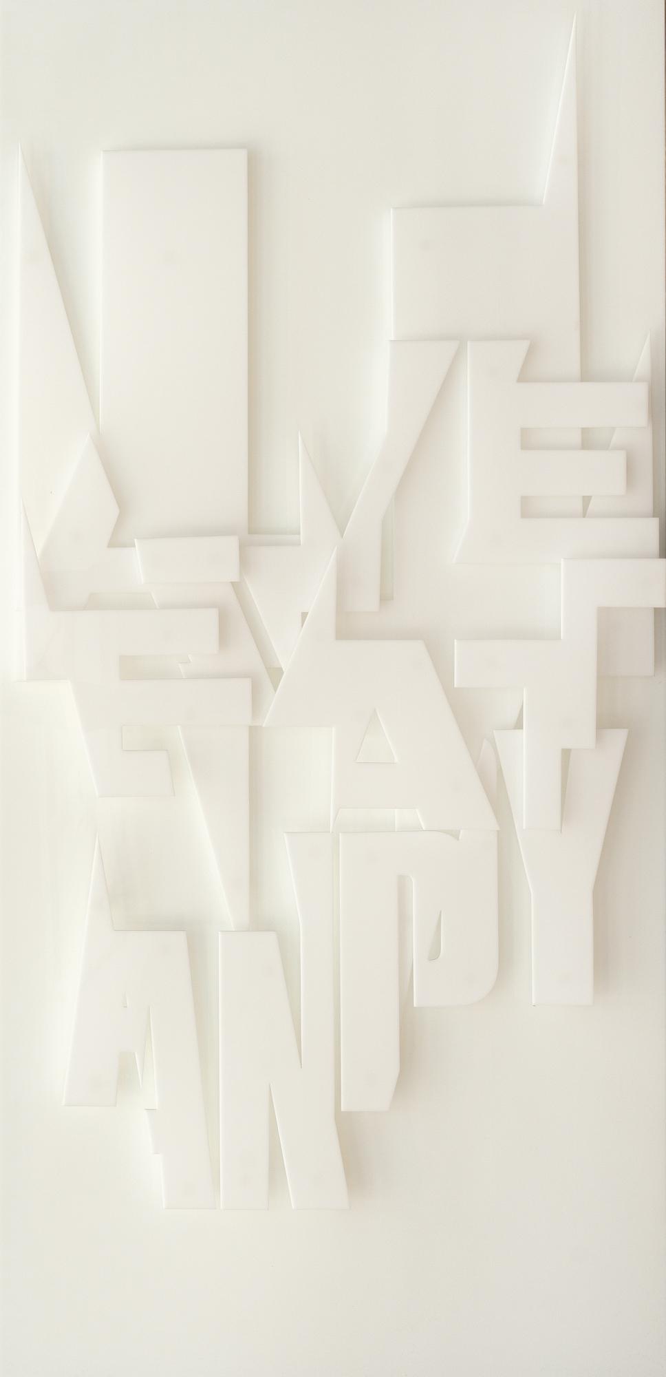 Ferdinand Kriwet - Plexi-Glas-Text Nr. 1