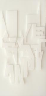 Ferdinand Kriwet - Plexi-Glas-Text Nr. 1