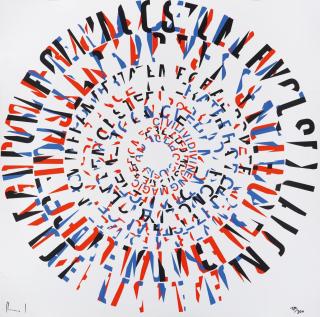 Ferdinand Kriwet - Poem Print (Textscheibe).