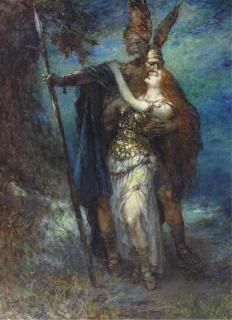 Ferdinand Leeke - Wotan And Brünnhilde