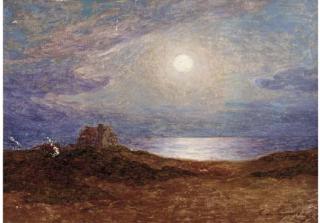 Ferdinand Loyen Du Puigaudeau - Clair de lune sur la côte de Croisic