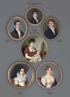 Ferdinand Machéra - A Young Gentleman, In Blue Coat, White Waistcoat And Knotted Cravat, Forward-Combed Light Brown Hair With Side-Whiskers