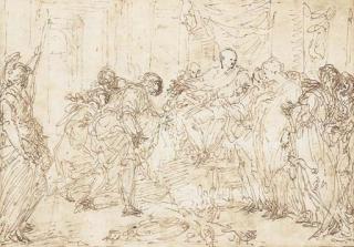 Ferdinand-Pierre-Joseph-Ignace Delamonce - La Continence de Scipion