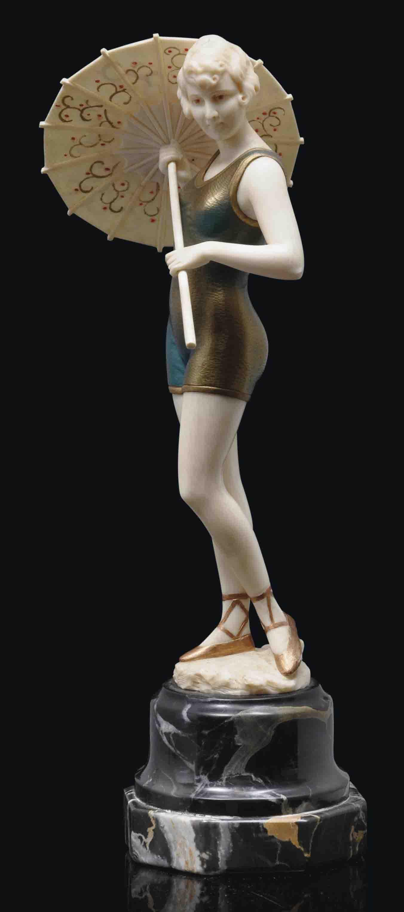 Ferdinand Preiss - Sunshade Girl, Circa 1925