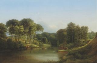Ferdinand Reichardt - A row on the river