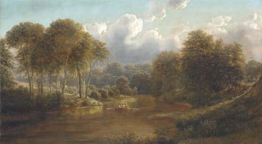 Ferdinand Reichardt - Boating On The Pond