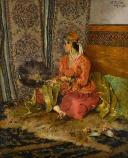 Ferdinand Roybet - An Algerian Beauty