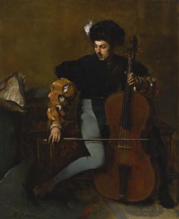 Ferdinand Roybet - French the Cellist