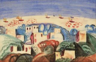 Ferdinand Schirren - Sailingboats near a coast