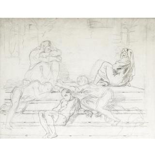 Ferdinand-Victor-Eugène Delacroix - Count Ugolino And His Sons In The Tower