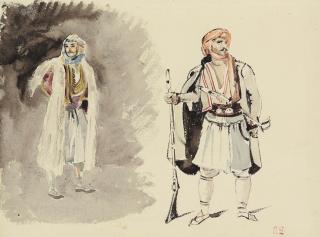 Ferdinand-Victor-Eugène Delacroix - Études D\'Arnautes