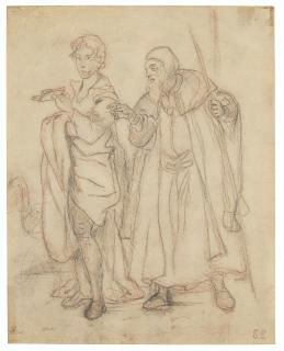 Ferdinand-Victor-Eugène Delacroix - Hamlet and Polonius