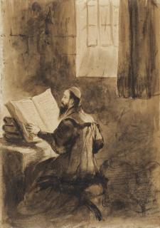 Ferdinand-Victor-Eugène Delacroix - Le Savant À L\'Étude