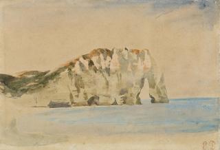Ferdinand-Victor-Eugène Delacroix - Vue Des Falaises D\'Etretat