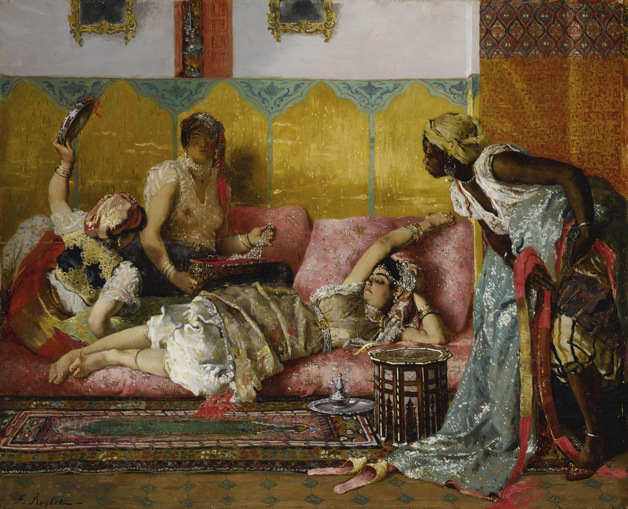 Ferdinand Victor Léon Roybet - French The Favorite Of The Harem
