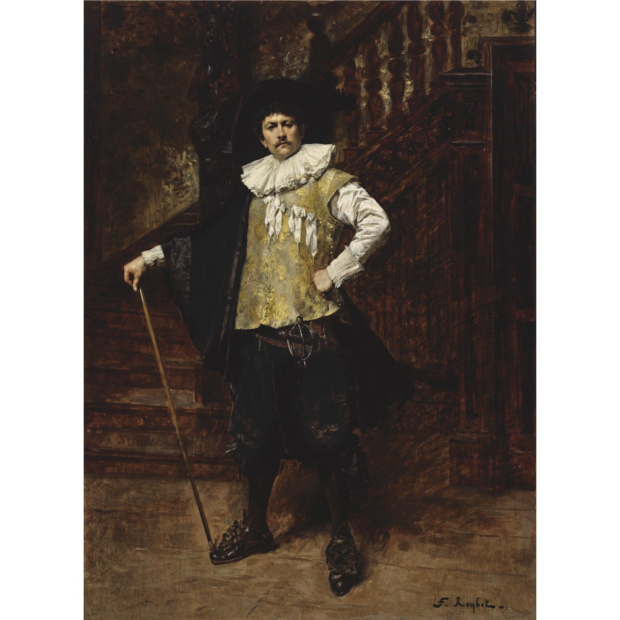 A Cavalier by Ferdinand Roybet
