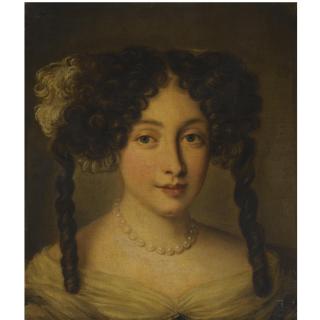 Ferdinand Voet - Portrait Of A Lady, Bust-Length, Wearing A Pearl Necklace
