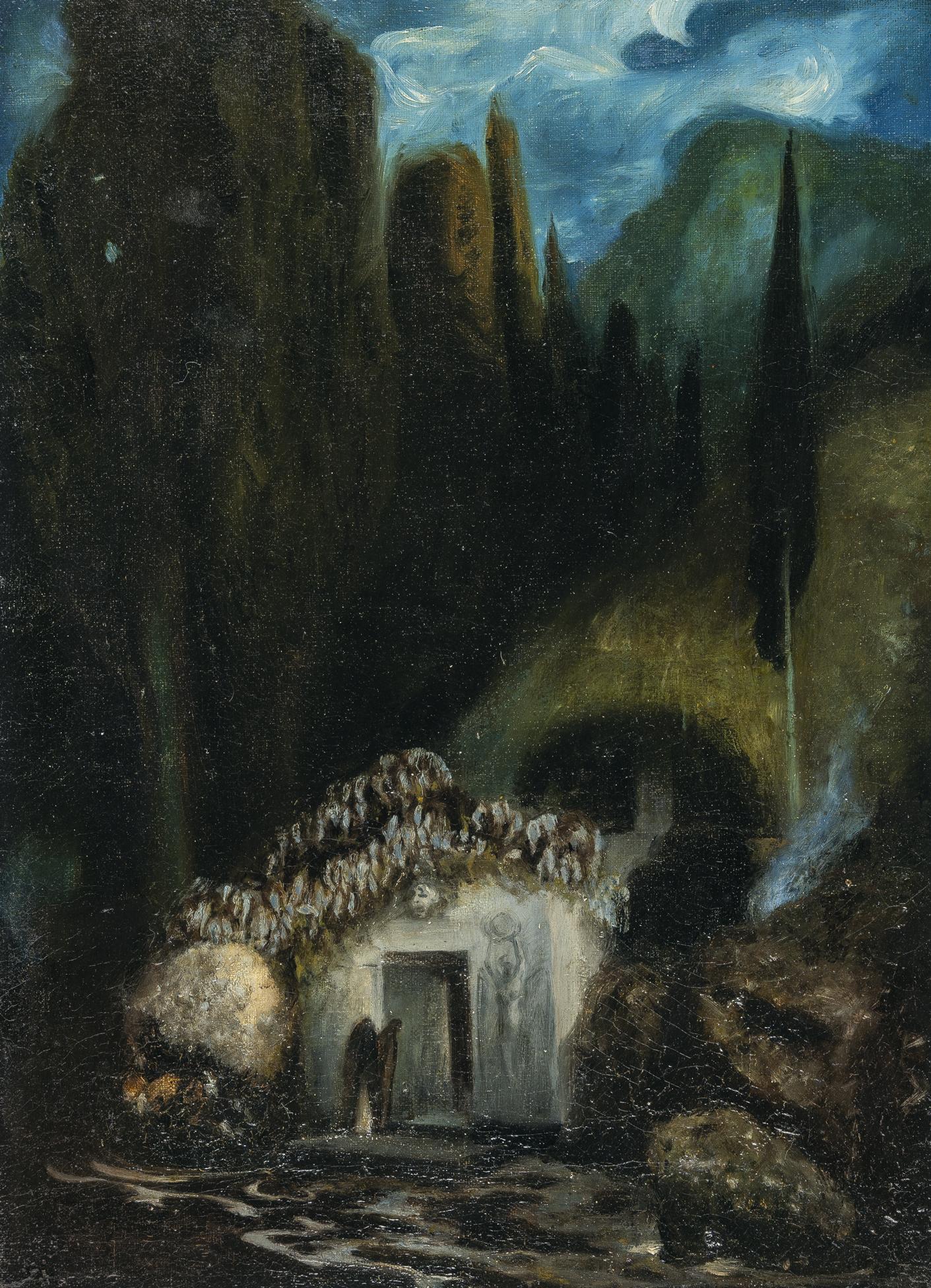 Ferdinand von Keller - Böcklins Grab