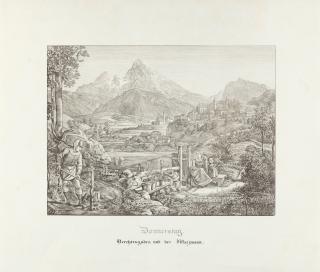 Ferdinand von Olivier - Donnerstag. Berchtesgaden und der Watzmann.