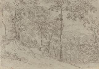 Ferdinand von Olivier - Landschaft mit der Flucht nach Ägypten.