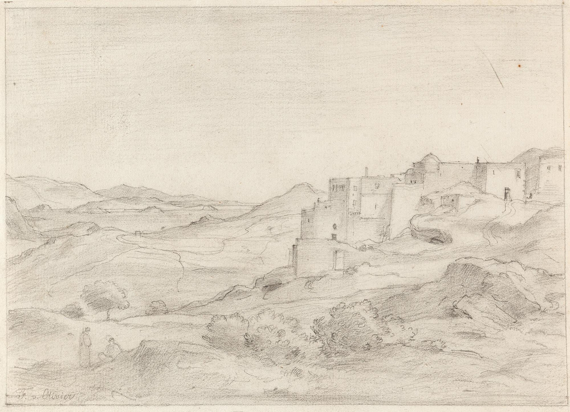 Ferdinand von Olivier - „Pathmos. Schule des heiligen Johannes“.