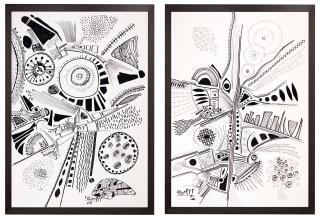 Fereydoun Rahimi-Assa - I-Ii) Untitled