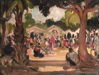 Fernand Allard L\'Olivier - Marché À Matadi - Market In Matadi