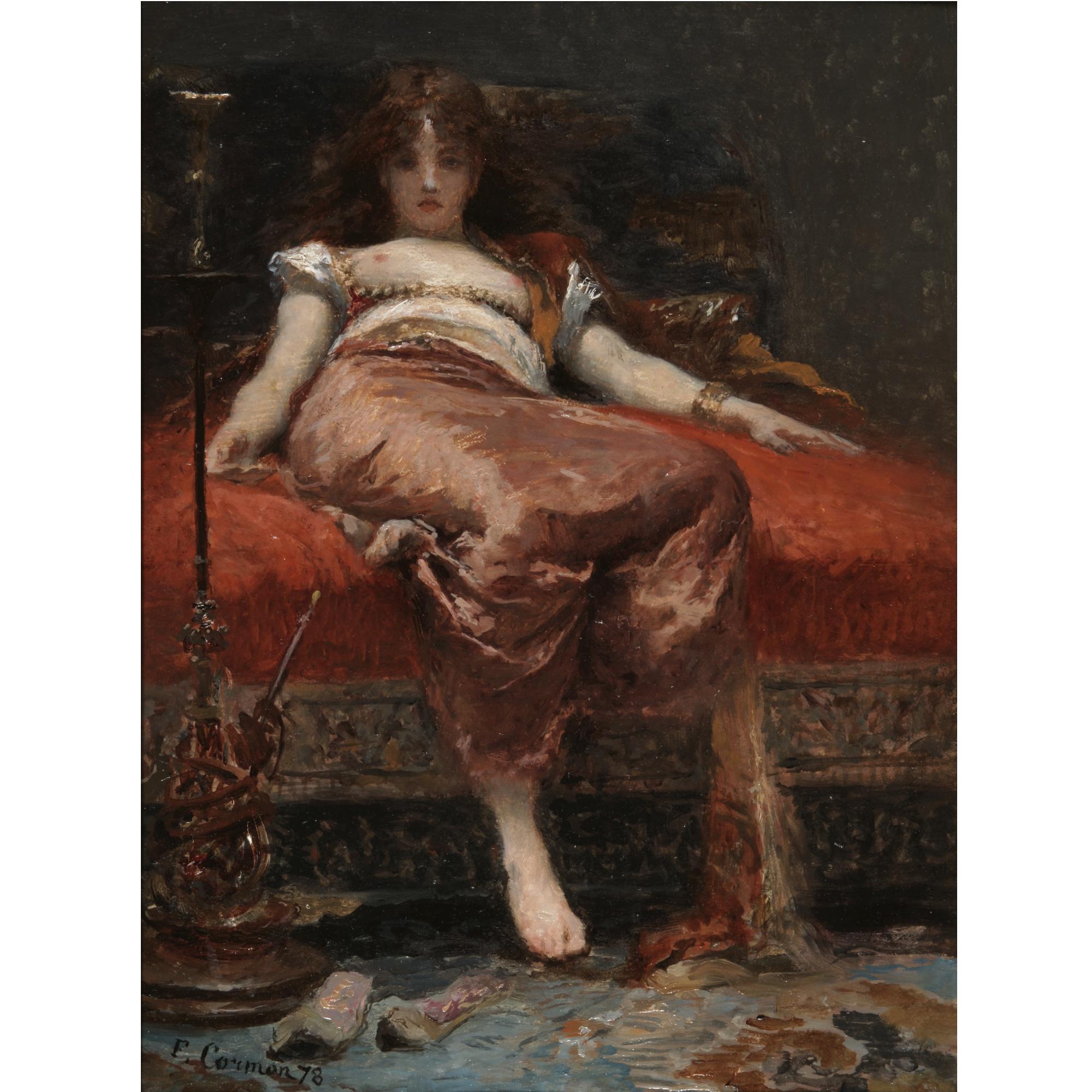 Fernand Cormon - French femme Au Narguile