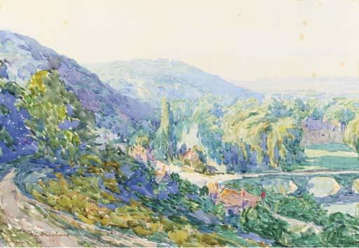 Fernand-Fortuné Truffaut - Vue d\'Acquigny