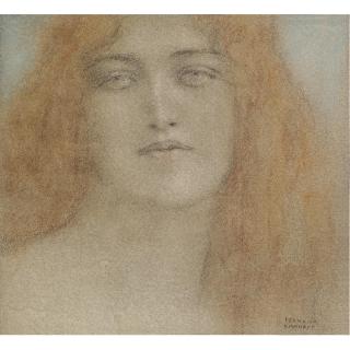 Fernand Khnopff - Belgian Etude De Femme