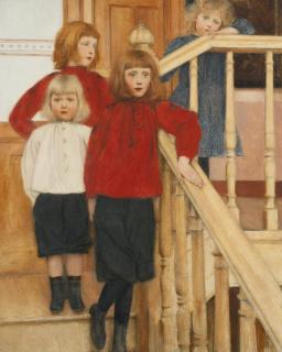Fernand Khnopff - Belgian les Enfants De Monsieur Neve
