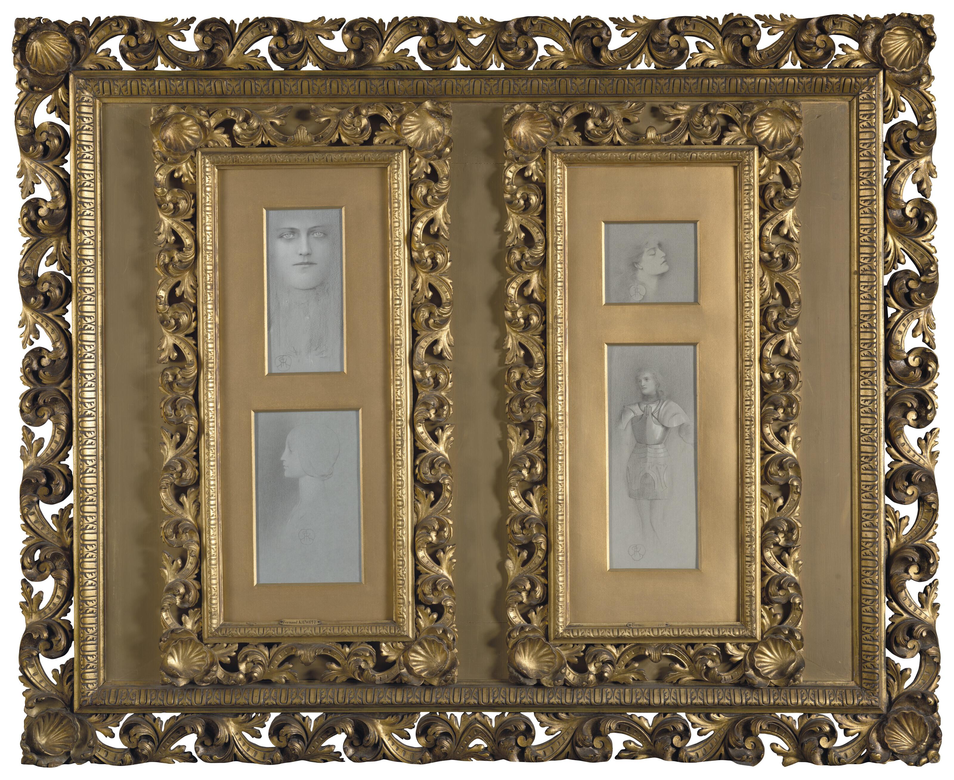 Fernand Khnopff - Deux études pour un Sphinx ; Deux études pour Victoria