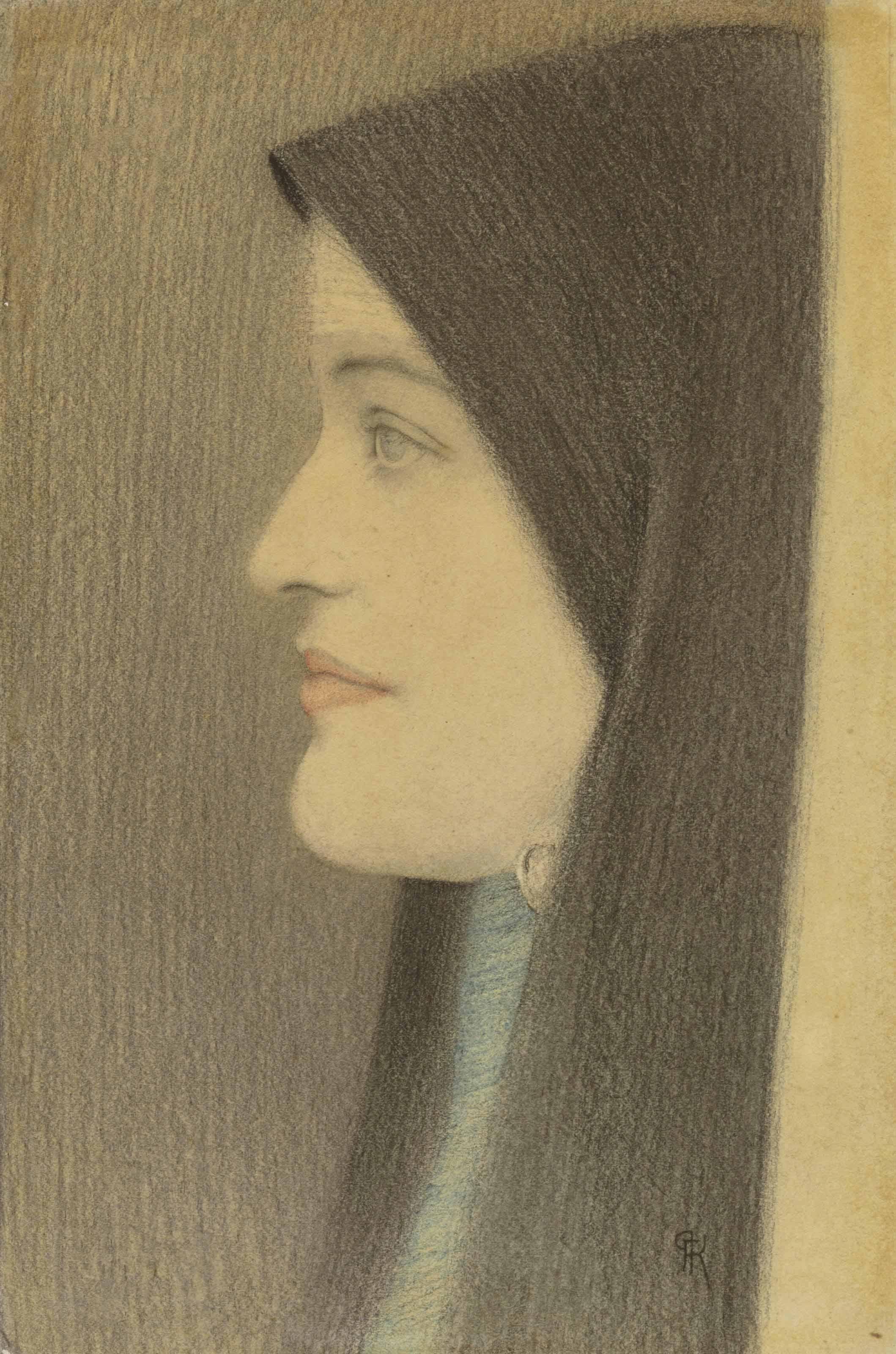 Fernand Khnopff - Etude De Femme
