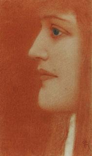 Fernand Khnopff - Etude de femme